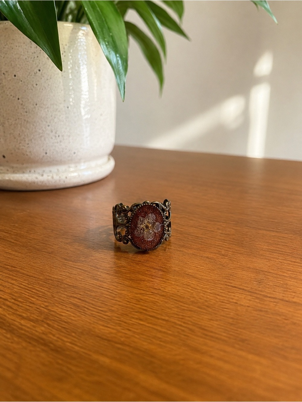 Handmade Peruvian Filigree Statement Ring